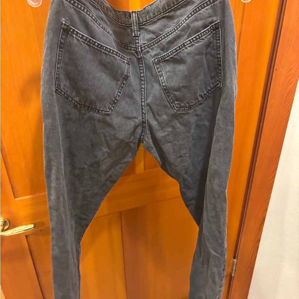 Dark Gray Denim Jeans